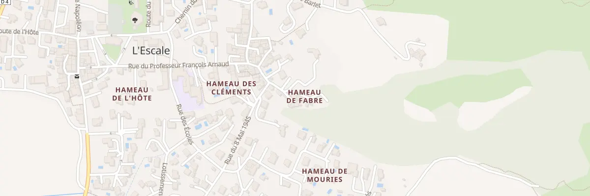 Plan du 10 Hameau de Fabre à L’Escale