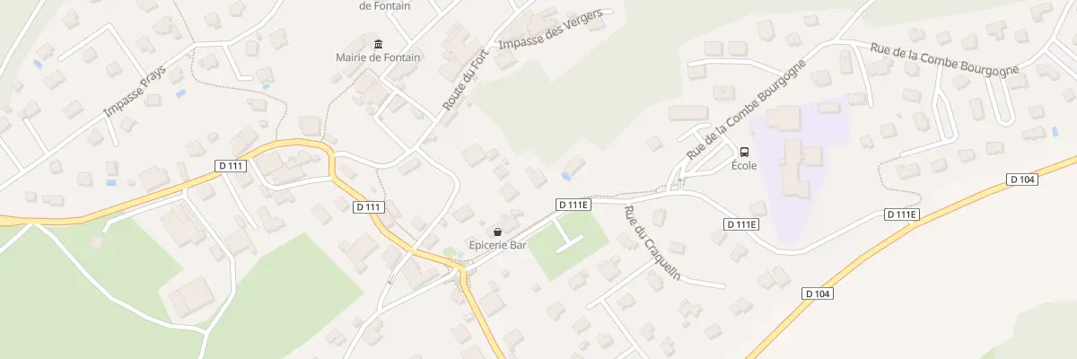 Plan du 7 Rue de l’école à Fontain