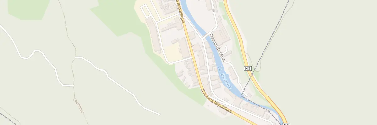 Plan du 222 Rue de la République à Hauts de Bienne