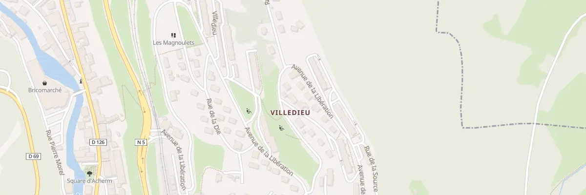 Plan du 36 Av de la Libération à Hauts de Bienne