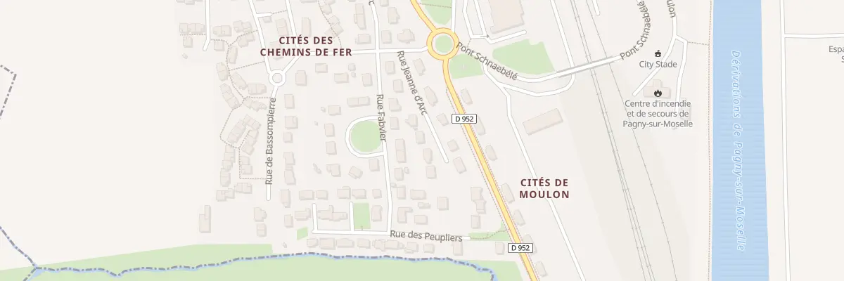 Plan du 6 Rue Jeanne d’Arc à Pagny-sur-Moselle