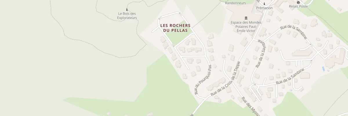 Plan du 170 Che des Clairières à Prémanon