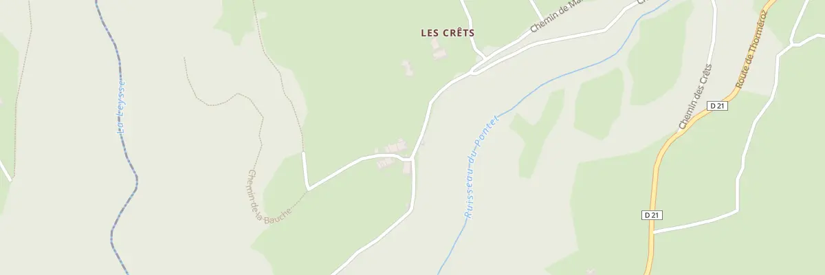 Plan du 642 Che de les Crêts à Thoiry