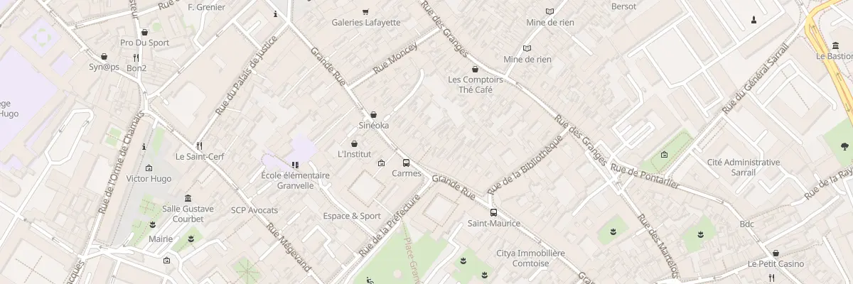 Plan du 99 Grande-Rue à Besançon