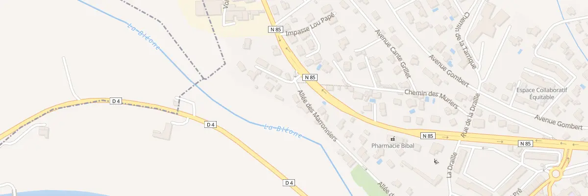 Plan du 5074 All des Marronniers à Malijai