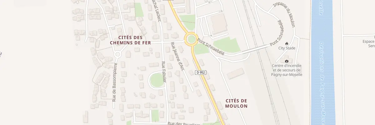 Plan du 3 Rue Jeanne d’Arc à Pagny-sur-Moselle