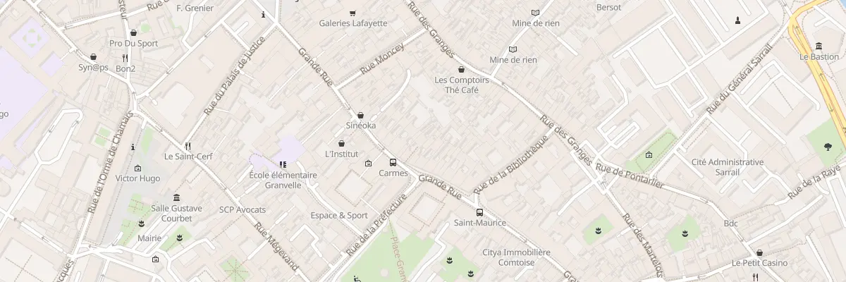 Plan du 103 Grande-Rue à Besançon