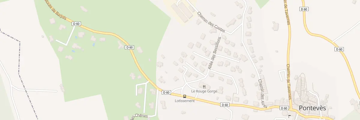 Plan du 5413 Les Costes à Pontevès