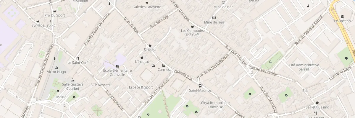 Plan du 105 Gr Grande Rue à Besançon