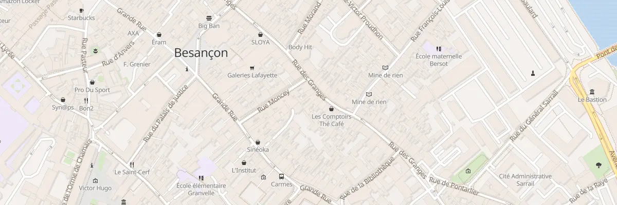 Plan du 60 Rue des Granges à Besançon