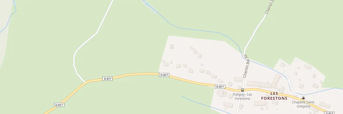 Plan du 5256 Les Forestons à Poligny