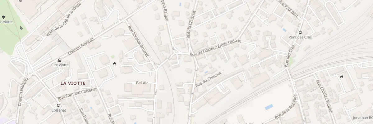 Plan du 33 Rue du Chasnot à Besançon