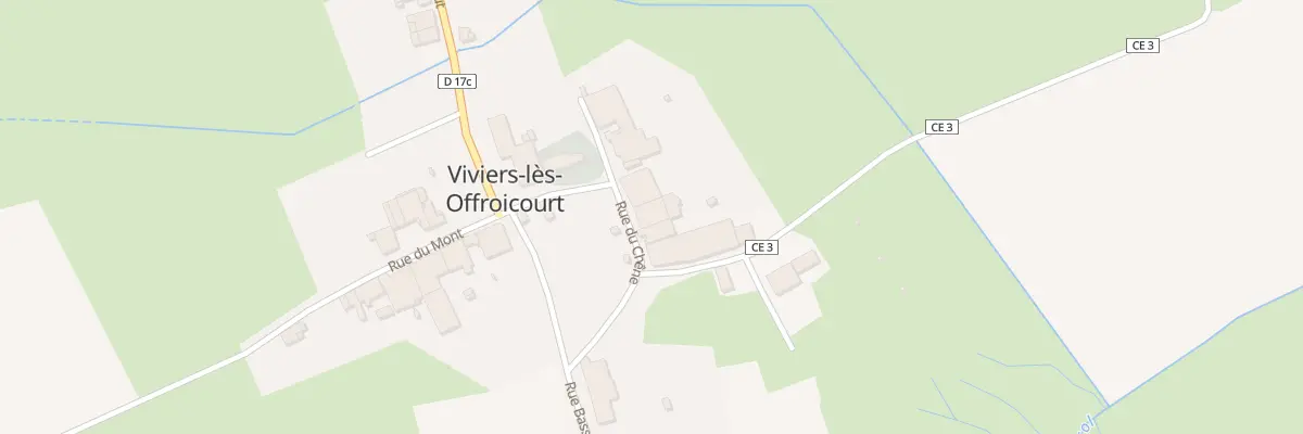 Plan du 4 Rue du Chene à Offroicourt