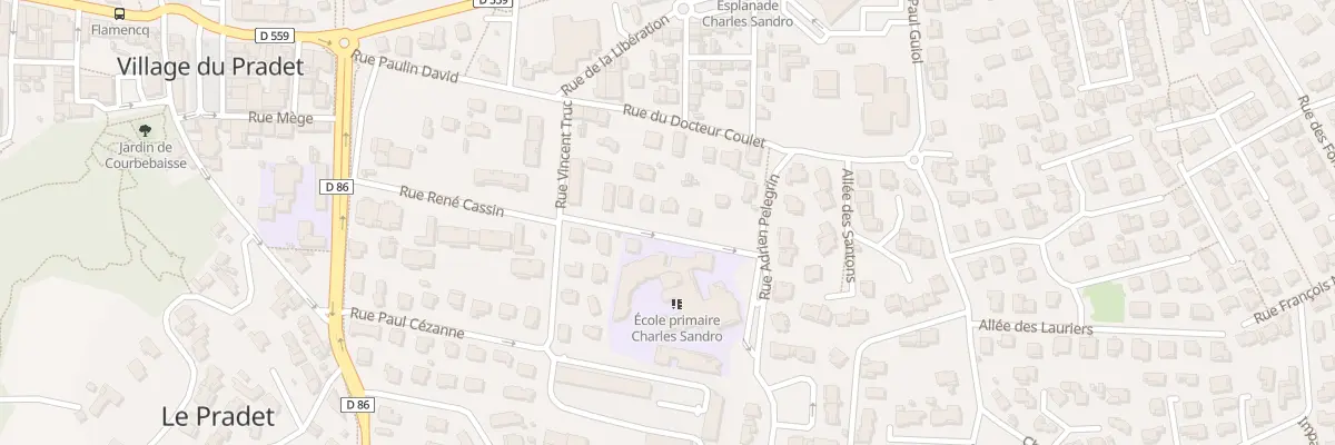 Plan du 85 Rue Pierre de Coubertin au Pradet