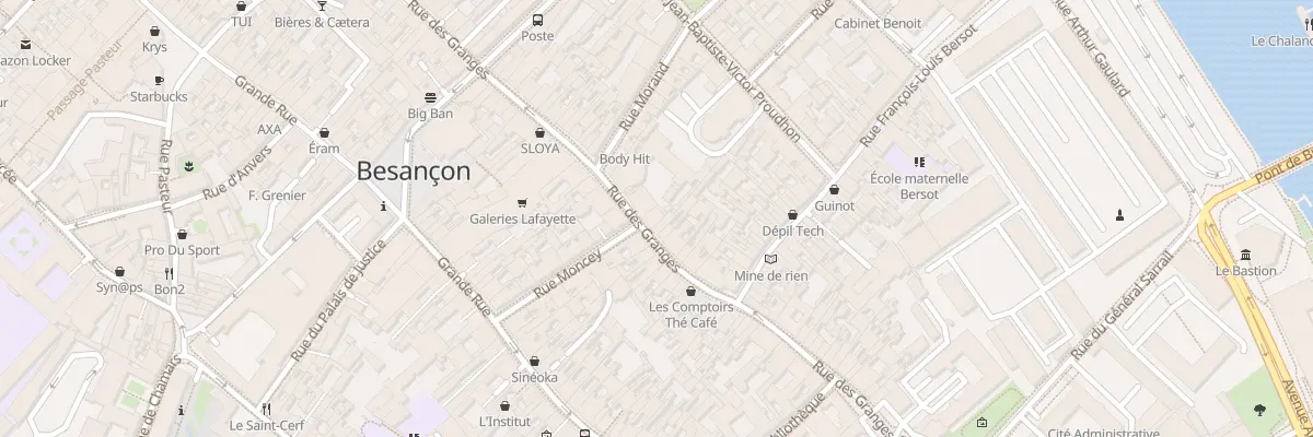 Plan du 61 Rue des Granges à Besançon