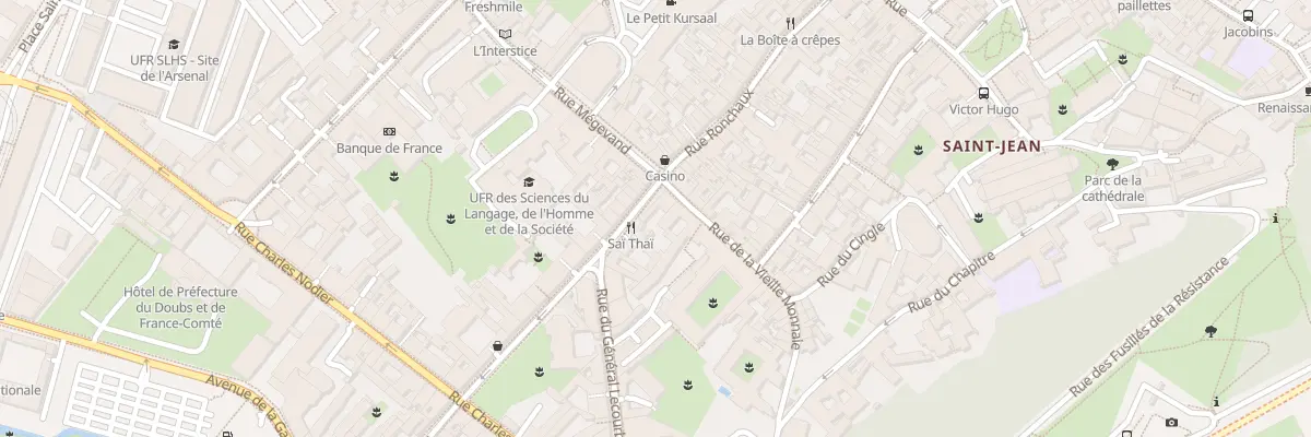Plan du 2 Rue de la Vieille Monnaie à Besançon