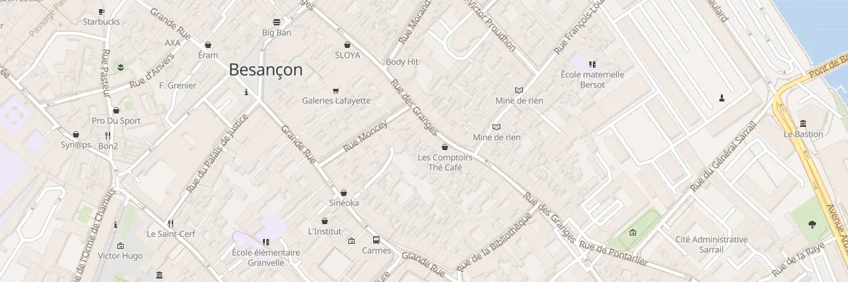 Plan du 62 Rue des Granges à Besançon