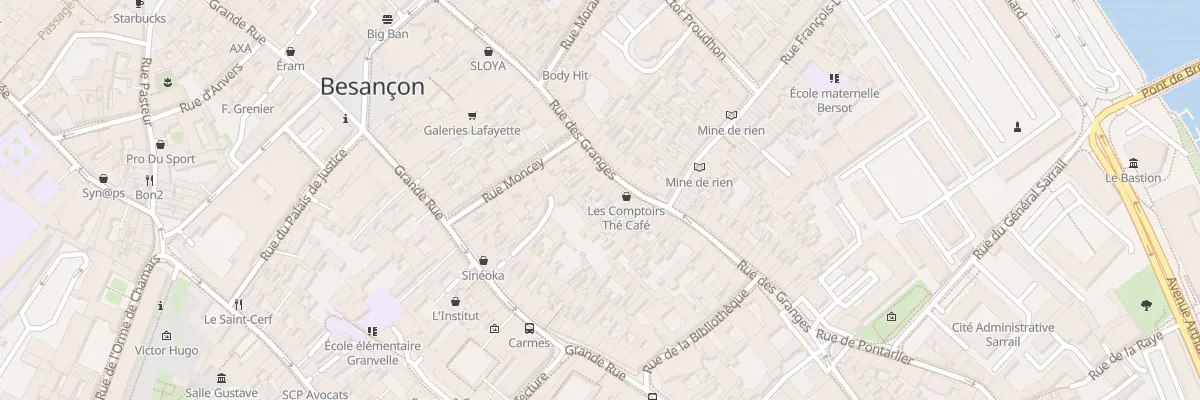 Plan du 64 Rue des Granges à Besançon