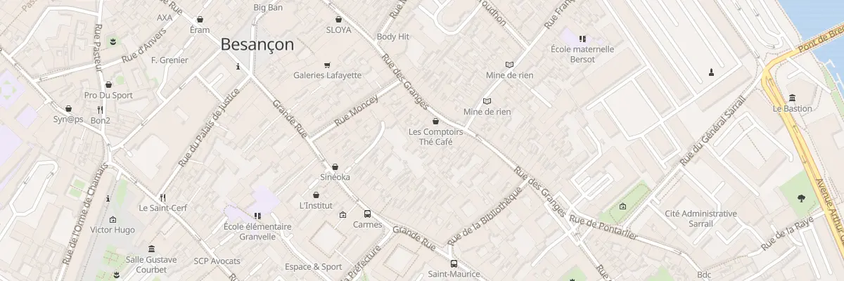 Plan du 68 Rue des Granges à Besançon