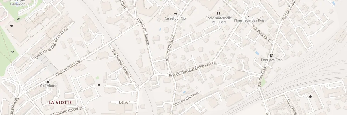 Plan du 46 Rue du Chasnot à Besançon