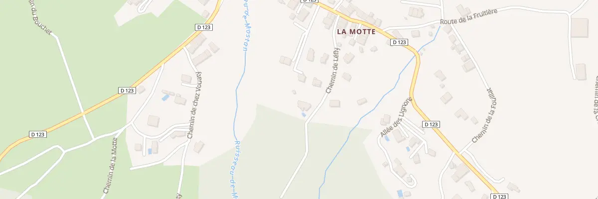 Plan du 2693 Rte de la Motte à Cernex