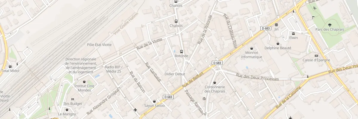 Plan du 5 Rue du Chasnot à Besançon