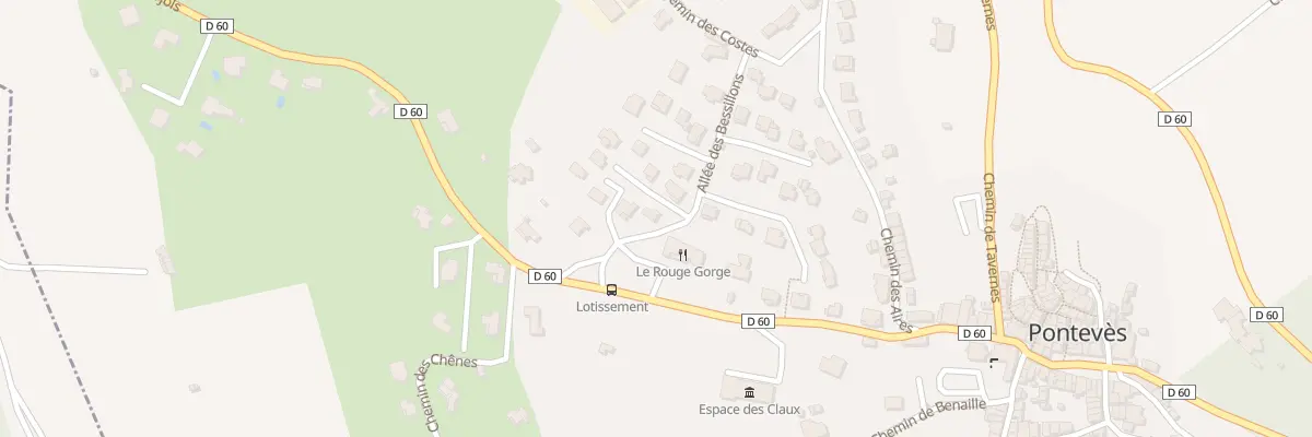 Plan du 5425 Les Costes à Pontevès