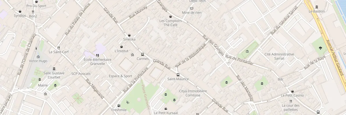 Plan du 117 Grande-rue à Besançon