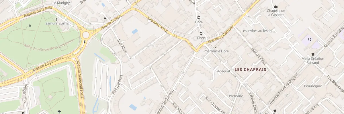 Plan du 22 Rue des Villas à Besançon