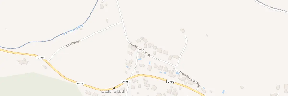 Plan du 253F La Pible à La Celle