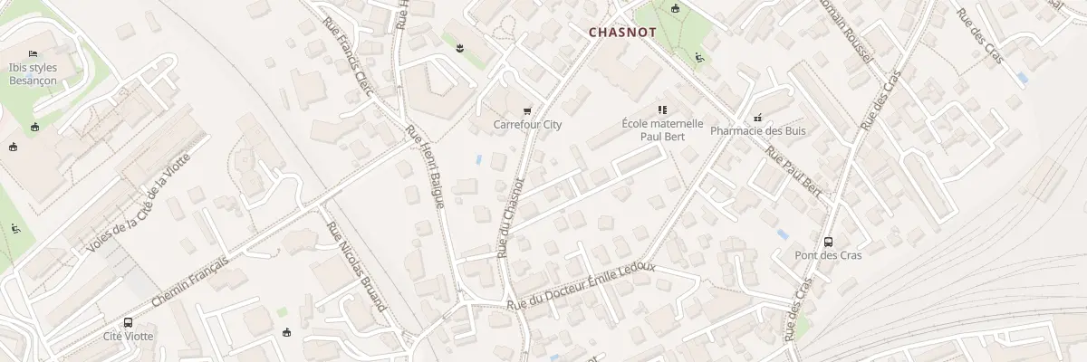 Plan du 48E Rue du Chasnot à Besançon