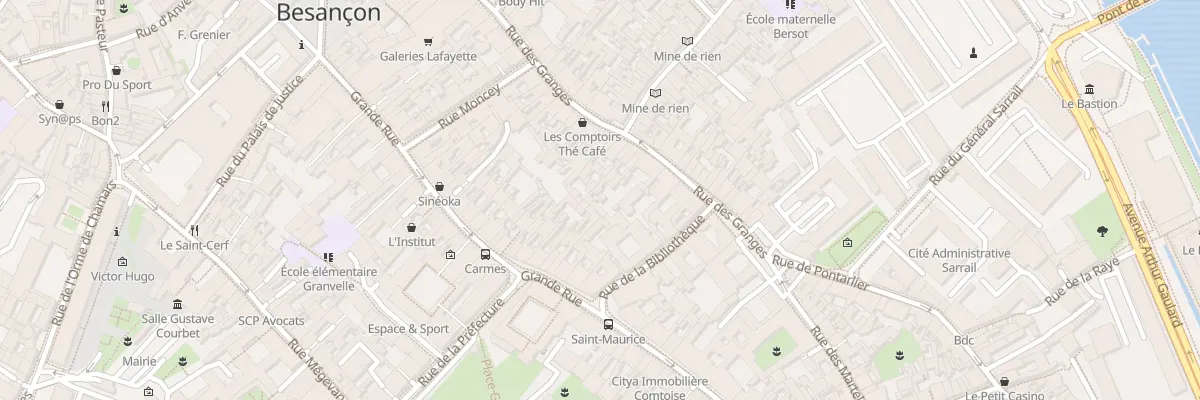 Plan du 84A Rue des Granges à Besançon