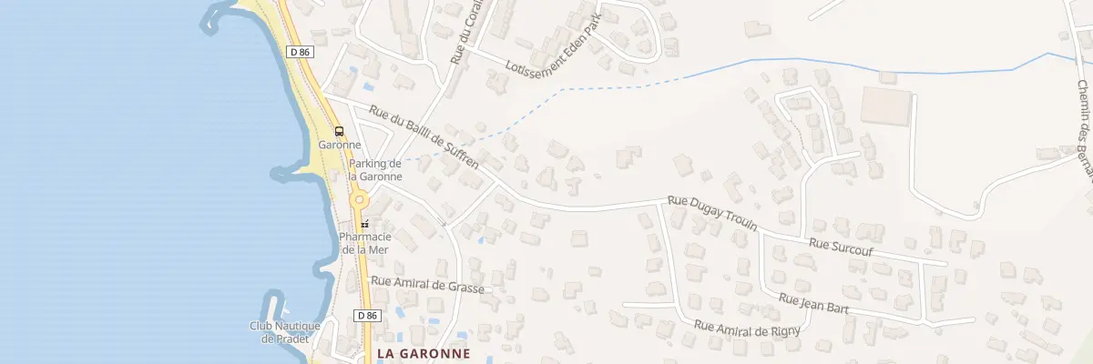 Plan du 193 Rue du Bailli de Suffren au Pradet