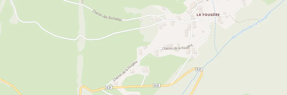 Plan du 209 Che de la Fougère à Thoiry