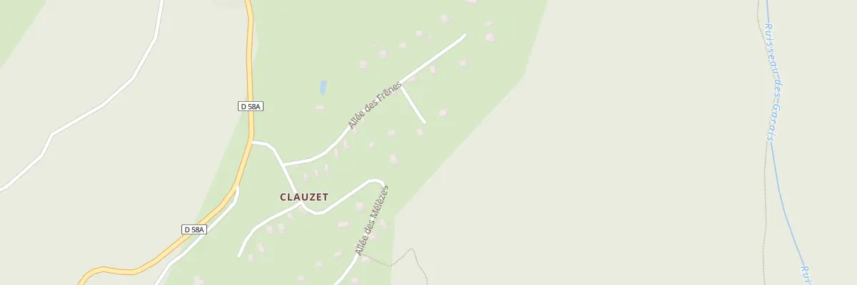 Plan du 58 All du Clauzet à Saint-Firmin