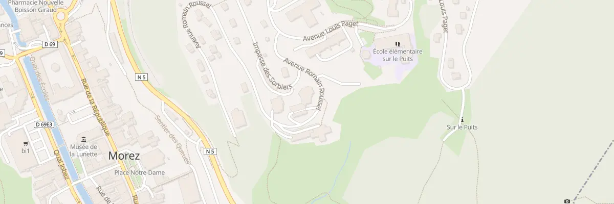 Plan du 1 Imp des Sorbiers à Hauts de Bienne