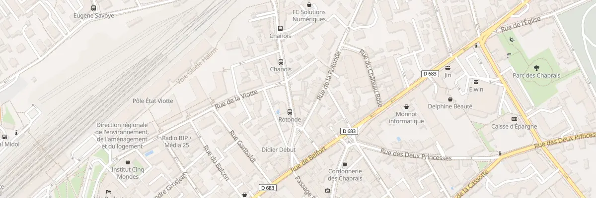 Plan du 10 Rue du Chasnot à Besançon