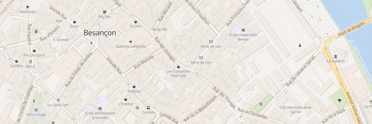 Plan du 77 Rue des Granges à Besançon