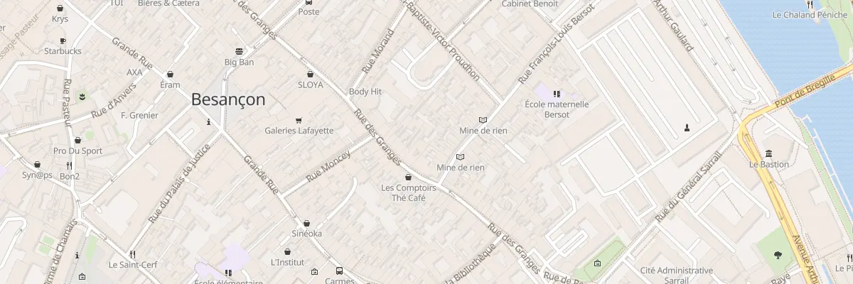 Plan du 73 Rue des Granges à Besançon