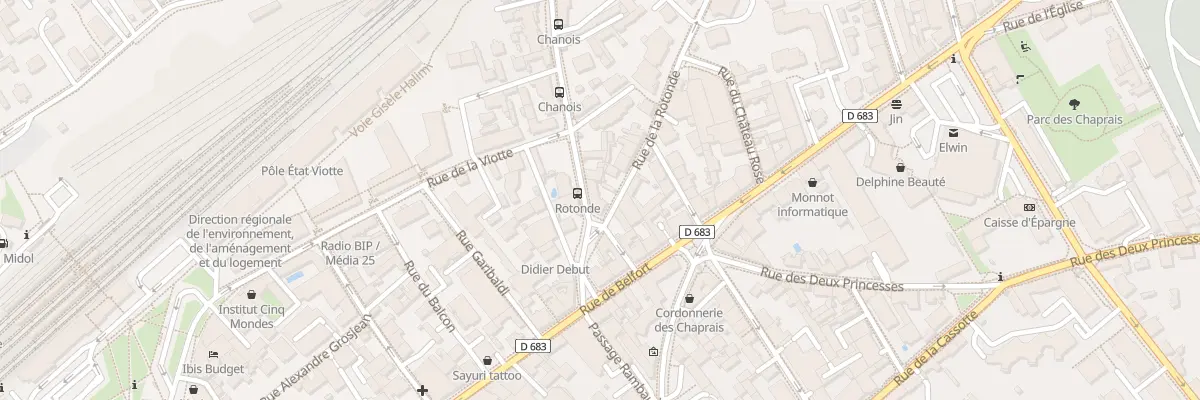 Plan du 8 Rue du Chasnot à Besançon
