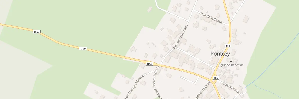 Plan du 218 Rue des Minières à Pontcey