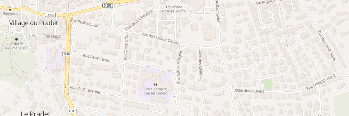 Plan du 40 Rue Adrien Pelegrin au Pradet