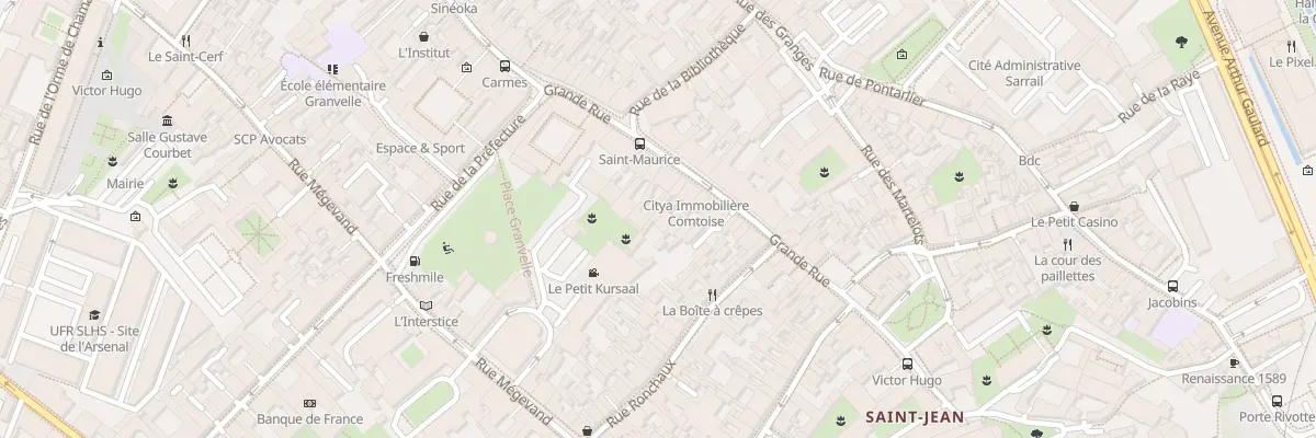 Plan du 108 Gr Grande Rue à Besançon
