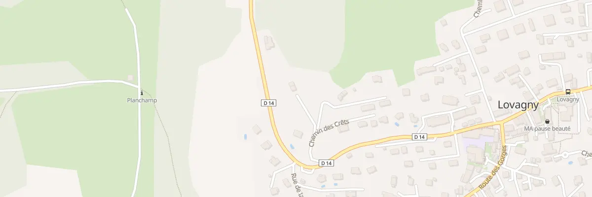 Plan du 65 Che des Crêts à Lovagny