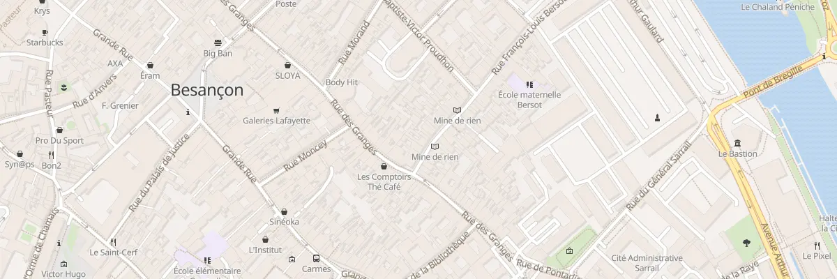 Plan du 7 Rue Bersot à Besançon
