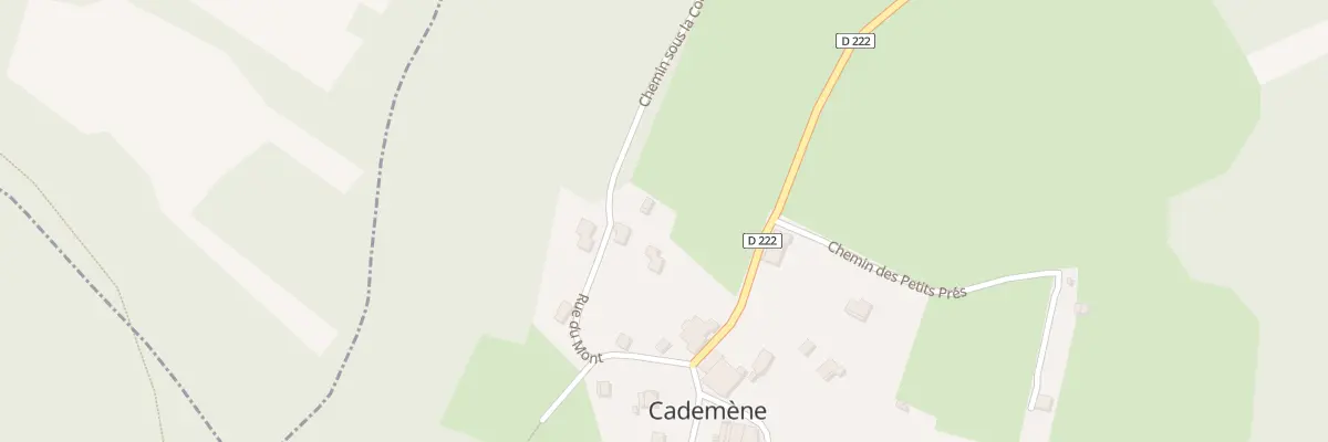 Plan du 5003B Rue du Mont à Cademène