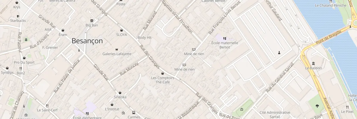 Plan du 9 Rue Bersot à Besançon