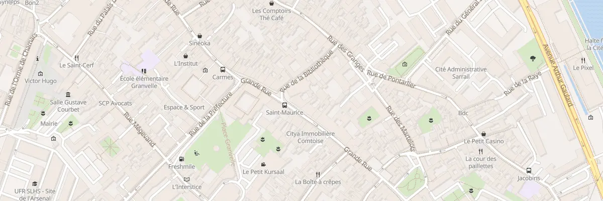 Plan du 121 Grande-Rue à Besançon