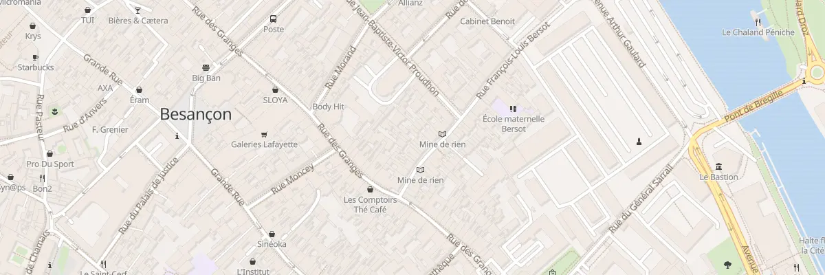 Plan du 19 Rue Bersot à Besançon