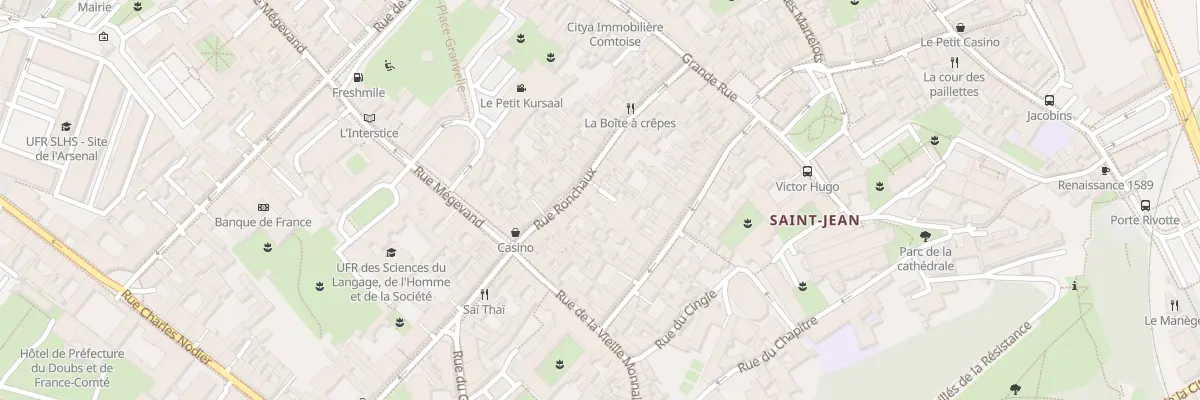 Plan du 26 Rue Ernest Renan à Besançon